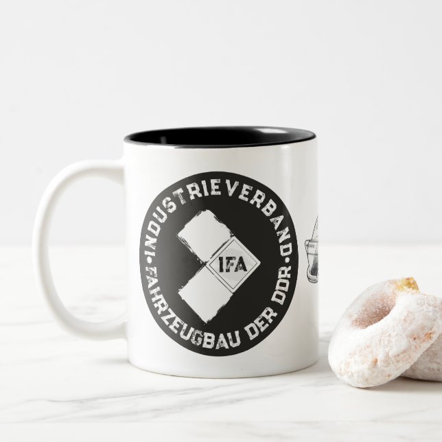 IFA VINTAGE ZWEIFARBIGE TASSE (Mit Donut)