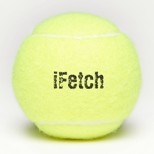 iFetch - personalisierter Tennis-Ball Tennisbälle (Vorderseite)