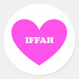Iffah Runder Aufkleber