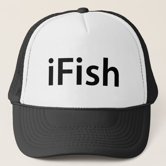 iFish Hut Truckerkappe (Vorderseite)