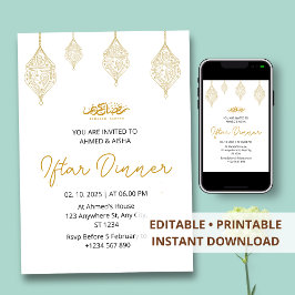 Iftar Abendessen Einladung Rmadan mit Lentern