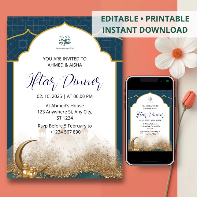 Iftar Dinner Einladung Rmadan Marine Moschee (Von Creator hochgeladen)