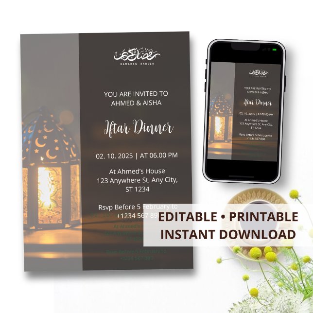 Iftar Dinner Einladung Rmadan Moschee (Von Creator hochgeladen)