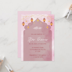 Iftar Dinner Einladung Rmadan rosa Moschee