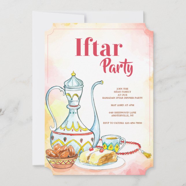 Iftar-Party Einladung (Vorderseite)