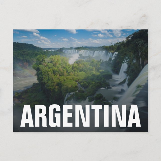 Igauzu Fall in Argentinien Postkarte (Vorderseite)