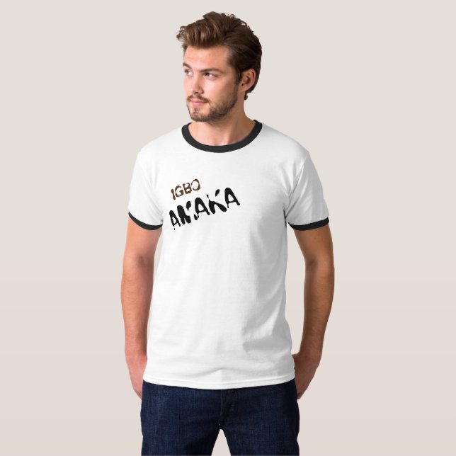 "Igbo Amaka" Aufschrift T-Shirt (Vorne ganz)