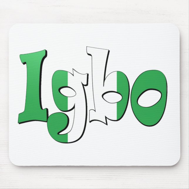 Igbo (nigerische Flagge) Mousepad (Vorne)