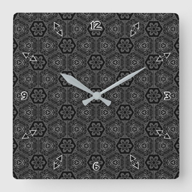 IGBPattern GS Quadratische Wanduhr (Vorderseite)