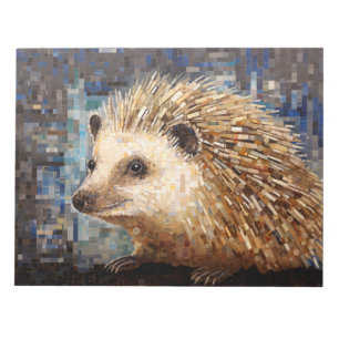 Igel Art Deco Paint Mosaic Notizblock