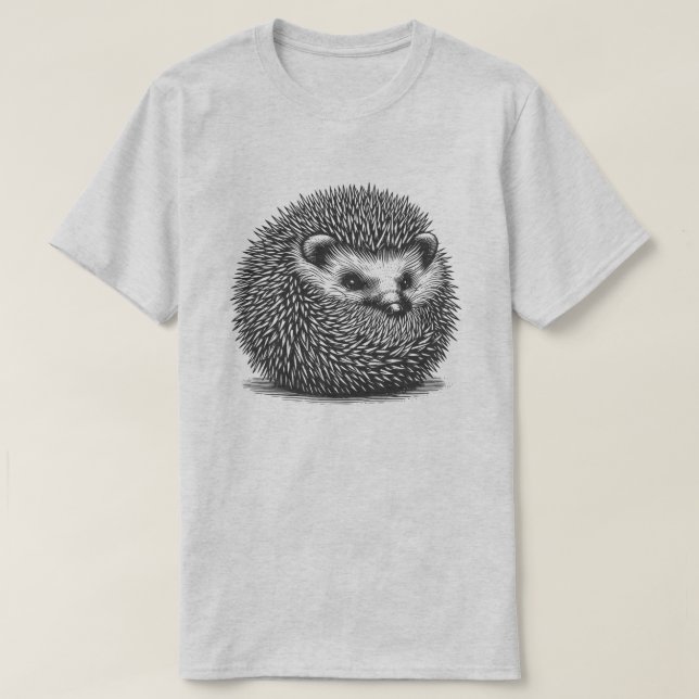 Igel aufgerollt T-Shirt (Design vorne)