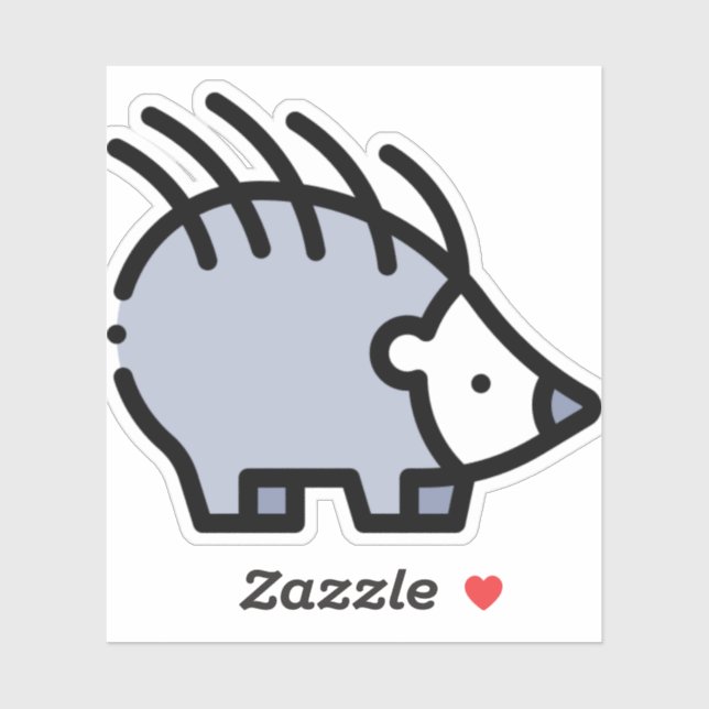 Igel Aufkleber (Blatt)