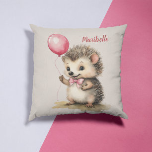 Igel Balloon Girls Personalisiert Throw Kissen