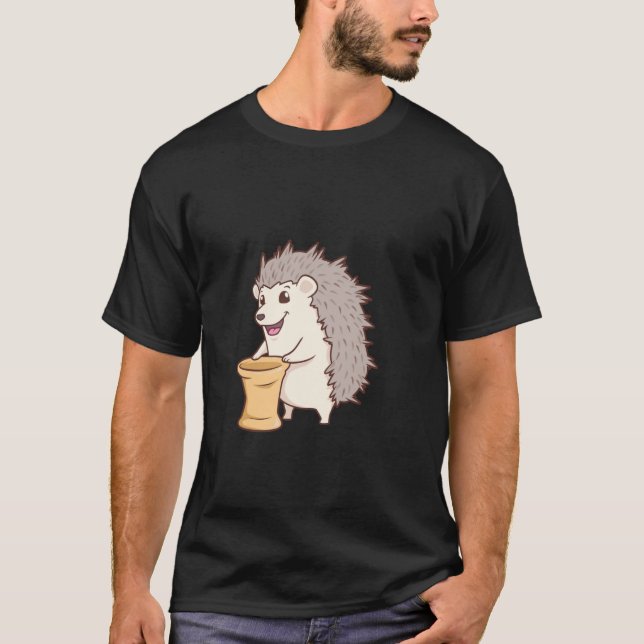 Igel bei Töpferei T-Shirt (Vorderseite)