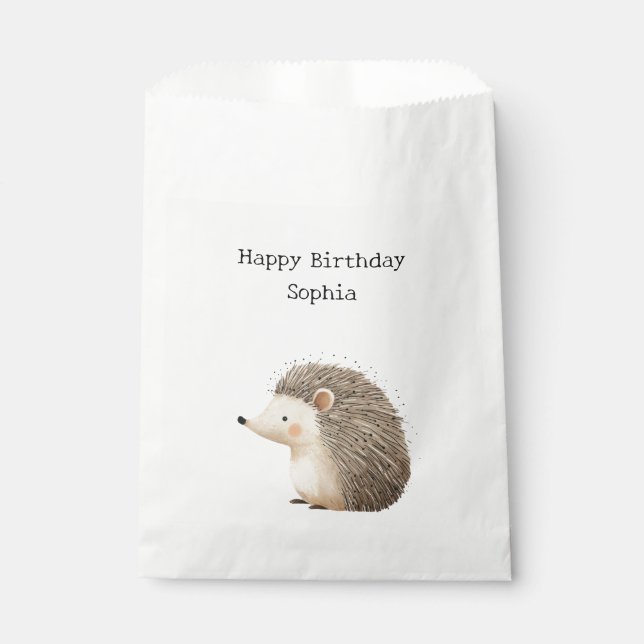 Igel Birthday Geschenktütchen (Vorderseite)