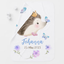 Igel blau 1 - Aquarell-Design | personalisierbare