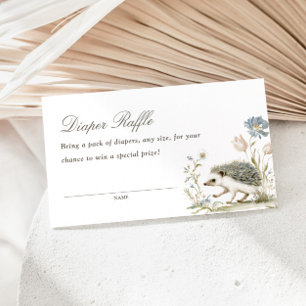 Igel-Blumenhaus-Windelraffle Begleitkarte