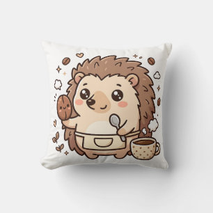 Igel-Bohnen-Kaffee-Kawaii-Kissen Kissen