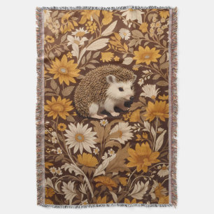 Igel Brown Floral William Morris Inspiriert Decke