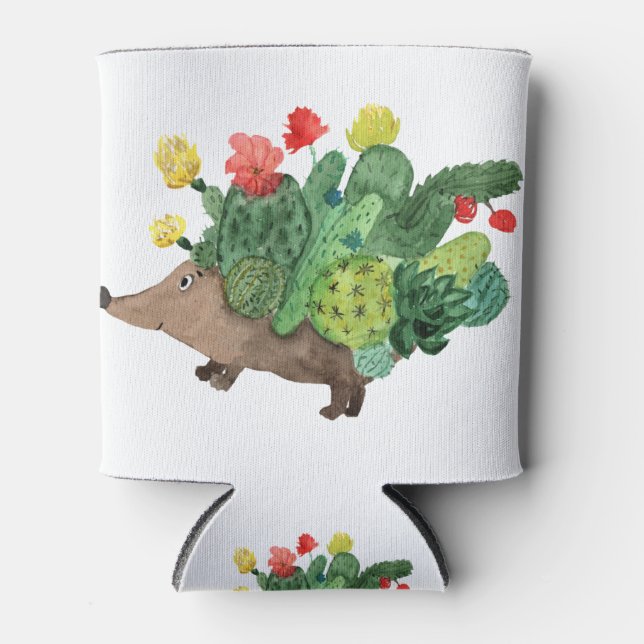 Igel Cactus Blume 4 CF Dosenkühler (Vorderseite)