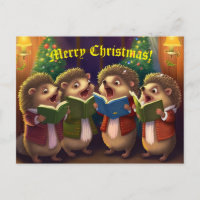 Igel Choir Singen Weihnachtslieder