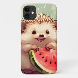 Igel, der ein Stück Wassermelone genießt Case-Mate iPhone Hülle