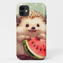 Igel, der ein Stück Wassermelone genießt Case-Mate iPhone Hülle