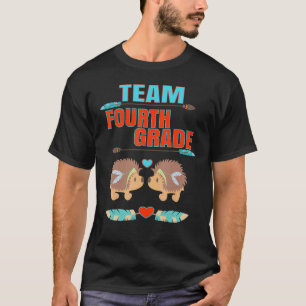 Igel der vierten Klasse Lehrer zurück T-Shirt