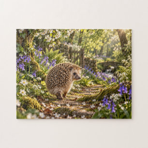 Igel-Design für Waldwege Puzzle