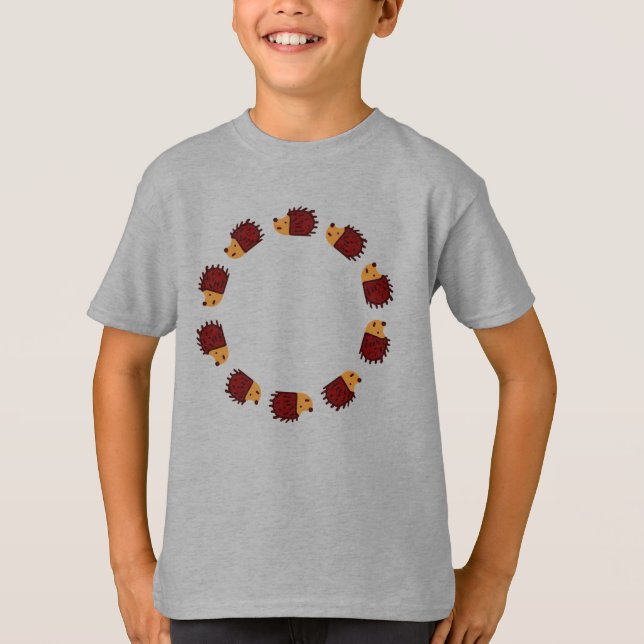 Igel durch T - Shirt (Vorderseite)