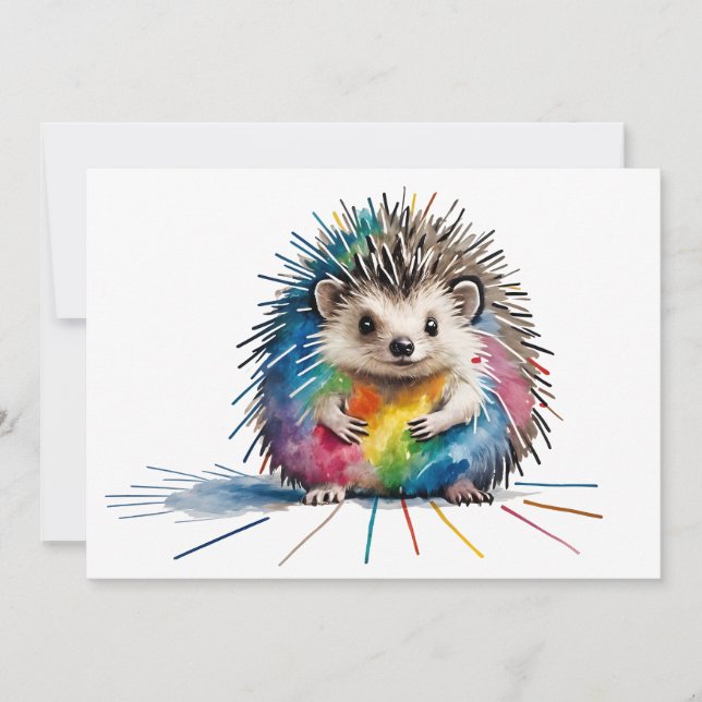 Igel Einladung (Vorderseite)