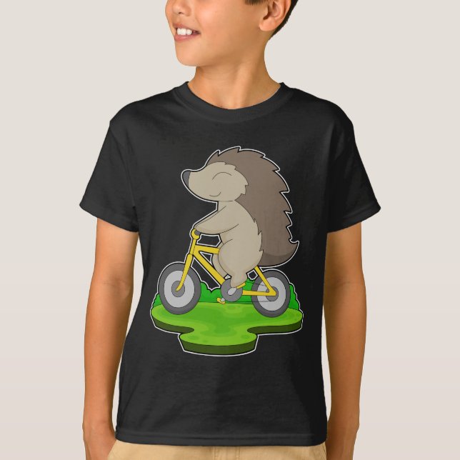 Igel Fahrrad T-Shirt (Vorderseite)