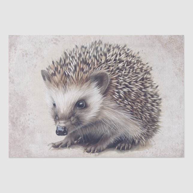 Igel Fall Watercolor Seidenpapier (Vorderseite)