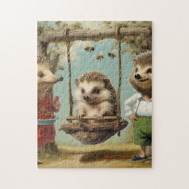 Igel Family Puzzle (Vertikal)