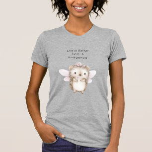 Igel-Fee mit Blumen T-Shirt