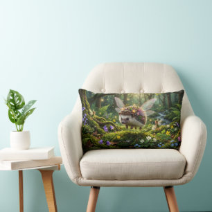 Igel Feen Whimsical Fantasy Lendenkissen