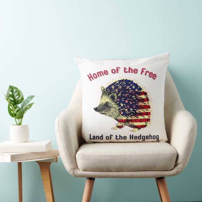 Igel Flag Amerika Kissen (Stuhl )