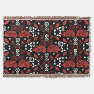 Igel Folk Art Decke