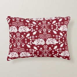 Igel Folk Art Dekokissen