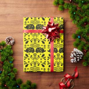 Igel Folk Art Geschenkpapier