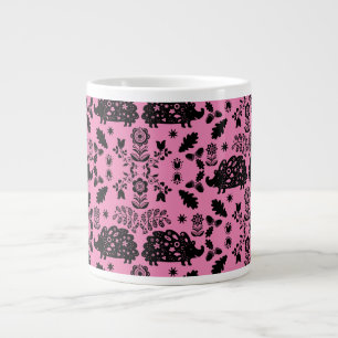 Igel Folk Art Jumbo-Tasse