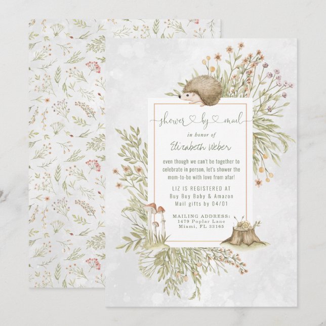 Igel | Forest Baby Shooter by Mail (Vorne/Hinten)