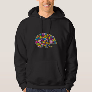Igel für Autismus Rüstung Tiere Rätsel für Männer Hoodie