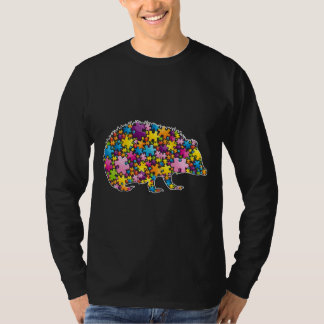 Igel für Autismus Rüstung Tiere Rätsel für Männer T-Shirt