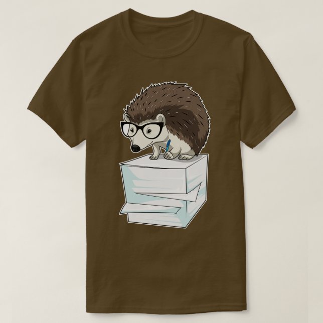 Igel für Zeitung T-Shirt (Design vorne)