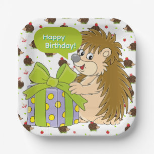 Igel Geburtstag Pappteller