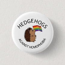 Igel gegen Homophobieknopf