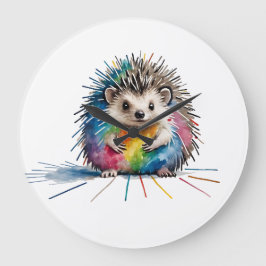 Igel Große Wanduhr
