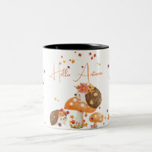 Igel Hallo Herbstlaub Herbst