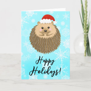 Igel Happy Holidays Süße Tier Weihnachten